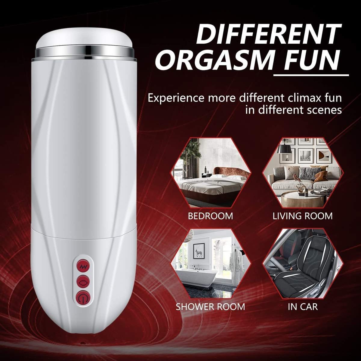 Hands-Free Quiet Sucking Masturbator with 10 Suction Modes