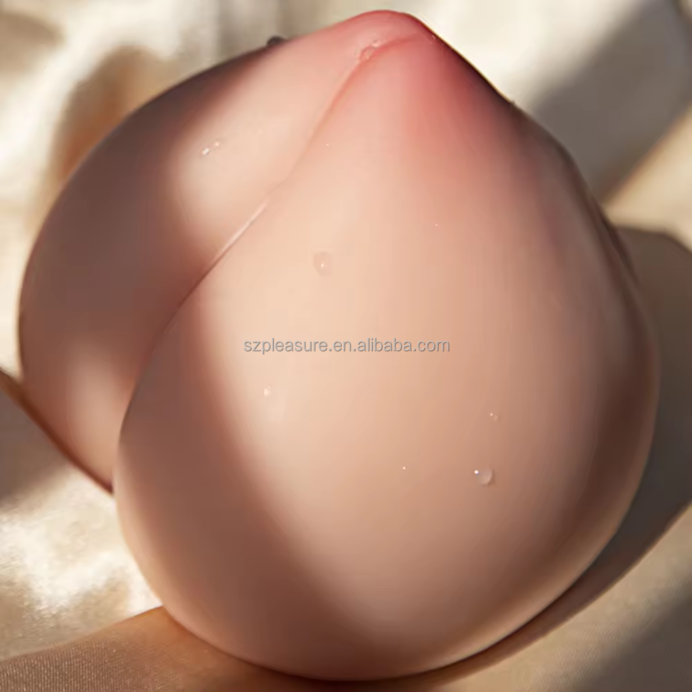 Peach-Shaped Mini Masturbator with Realistic Texture