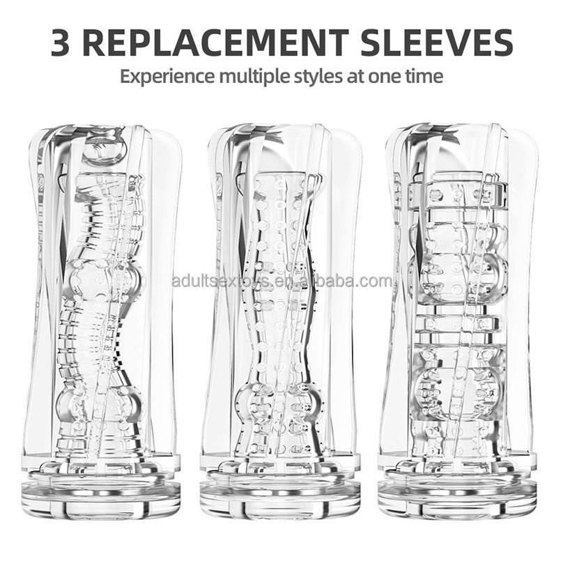 Transparent Textured Pocket Pussy Stroker
