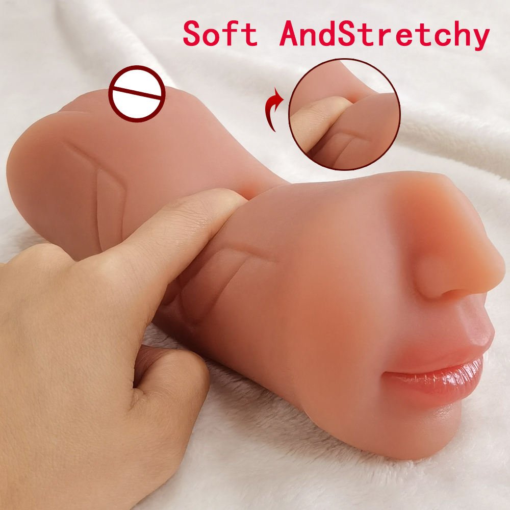 Double-Ended Dual-Channel Realistic Masturbator