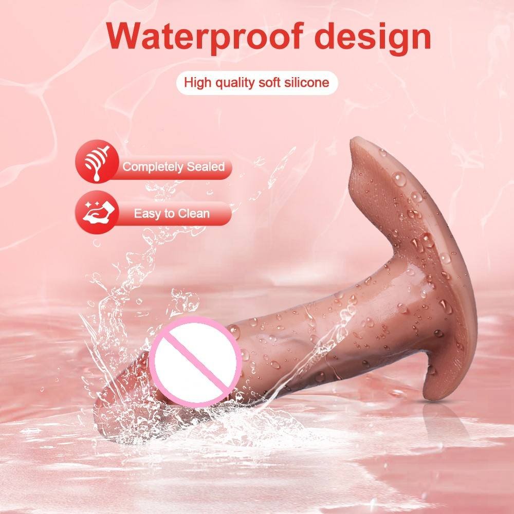 Wireless Remote Control Silicone Dildo Vibrator for Women