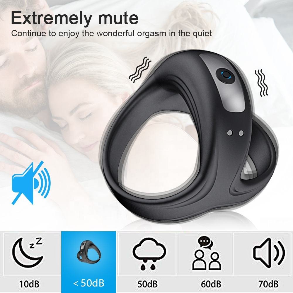 Vibrating Penis Cage Cock Ring with 10 Vibration Modes