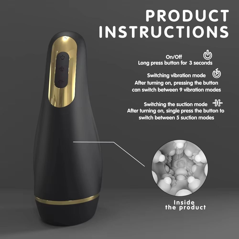 Automatic TPE Sucking Masturbator Cup with Waterproof Design