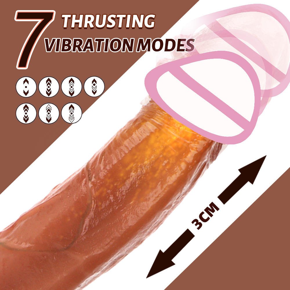 Wireless Remote Control Telescopic Vibrating Dildo