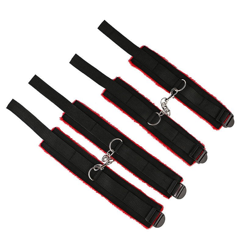 26-Piece Couples Bondage Kit with Cuffs, Nipple Clamps and Anal Plugs
