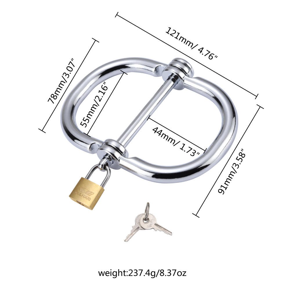 Stainless Steel Metal Shackles for Bondage Play