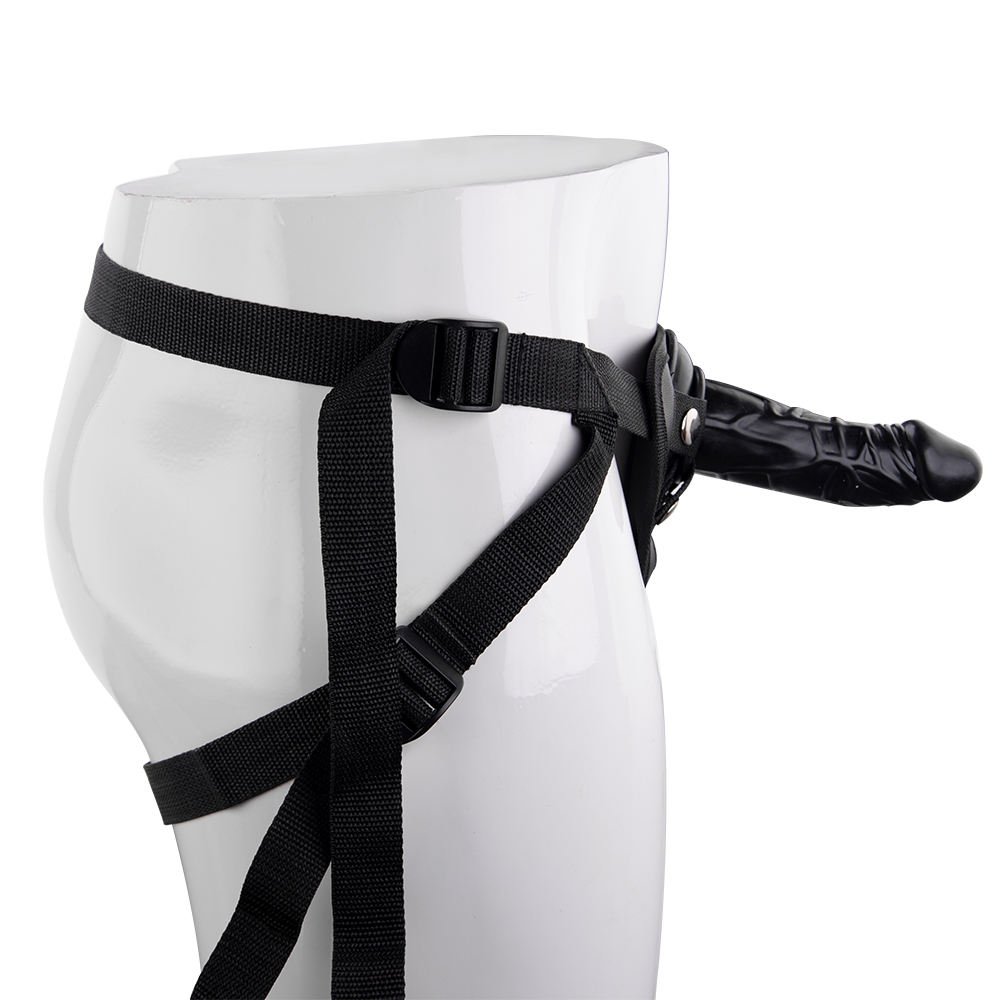 Black Strap-On Dildo for BDSM Couples Play