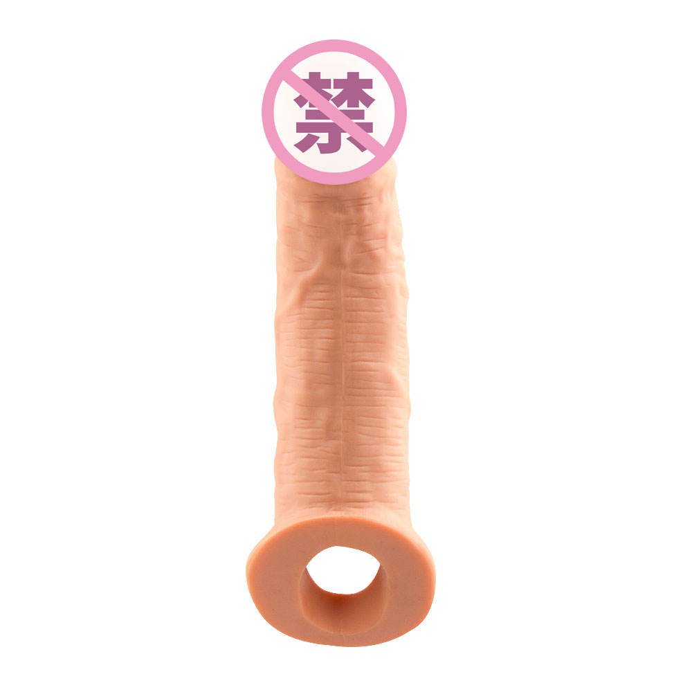 Reusable Spiked Cock Sleeve Ring - Luxury Black Crystal Condom for Men - Image 5