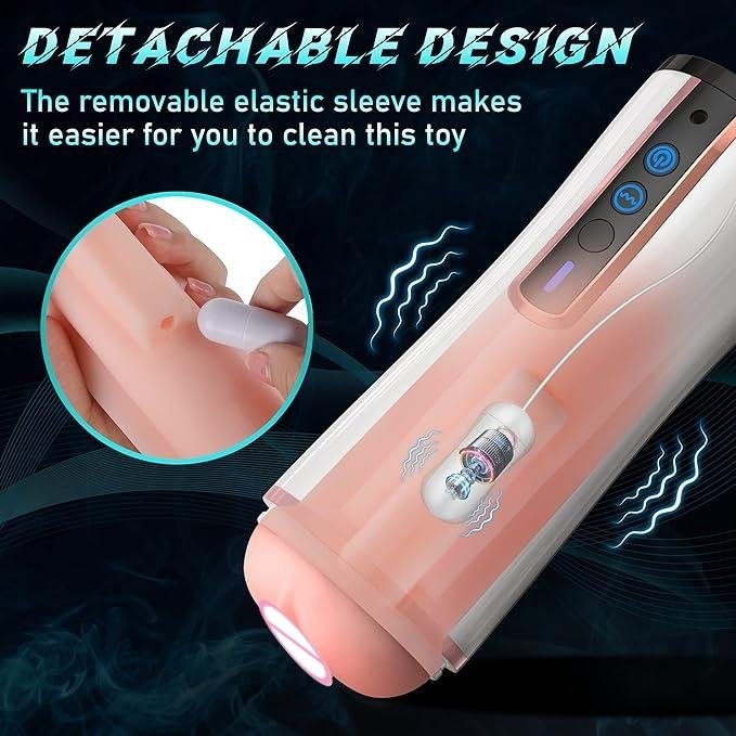 Automatic Vibrating Masturbator Cup with Voice and 10 Modes
