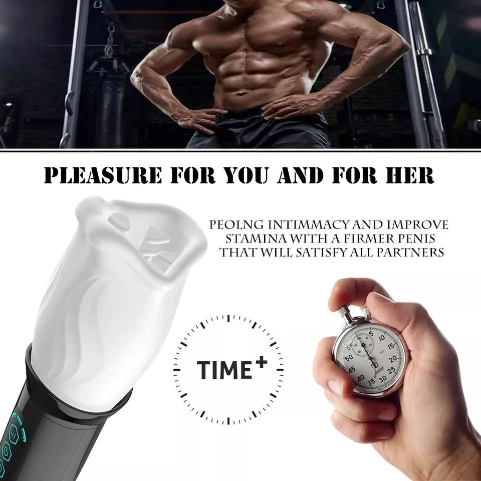 Automatic Piston Telescopic Masturbator with Sucking and Vibration