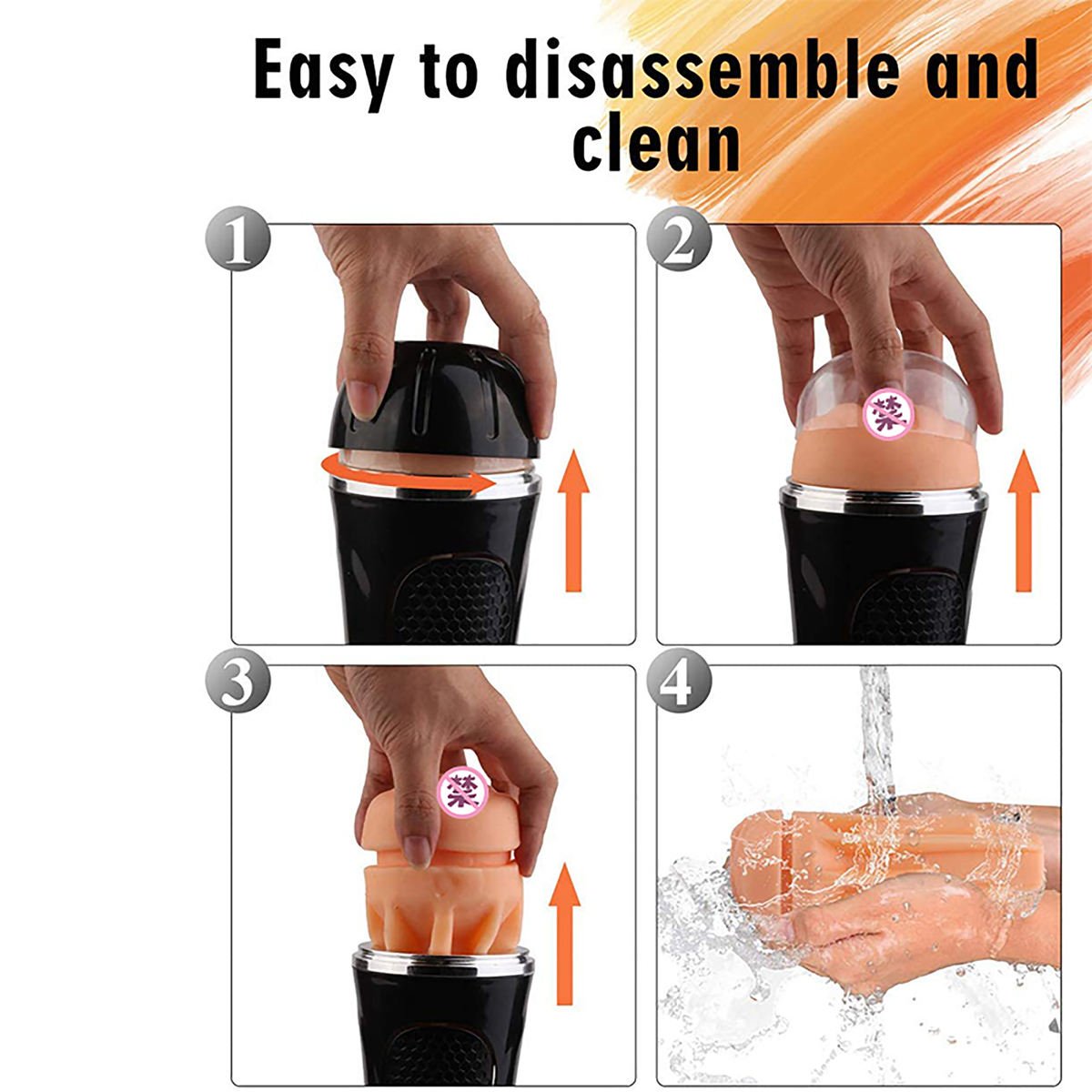 Realistic Automatic Masturbator Cup with Soft TPE Sleeve