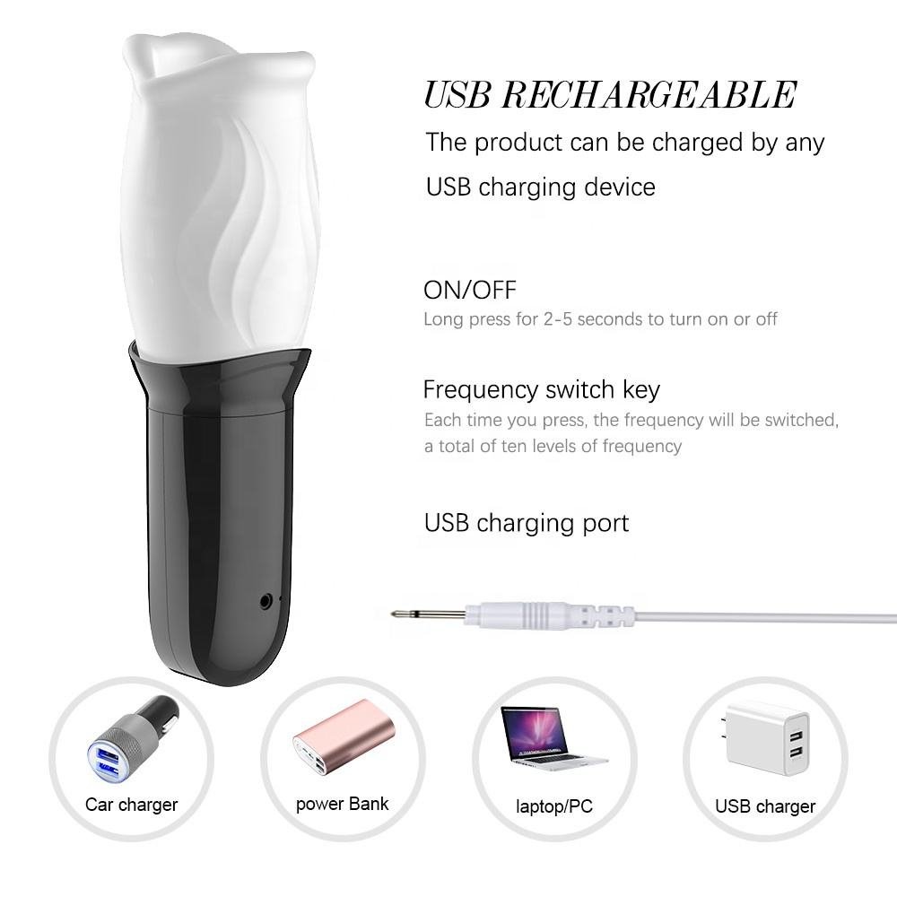 360-Degree Rotating Automatic Masturbator with Textured Oral Trainer