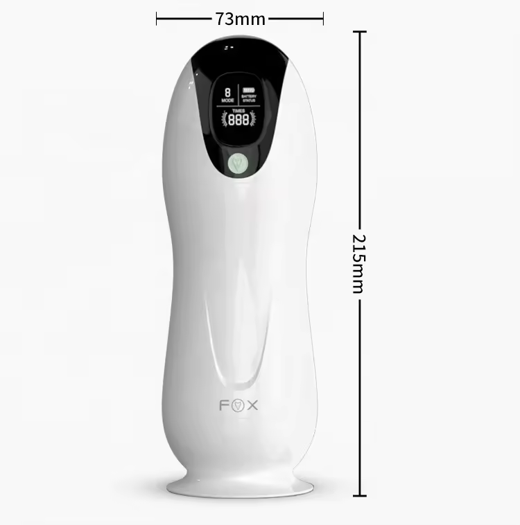 Vibrating Masturbator with 8 Modes, Suction, and Voice Feedback