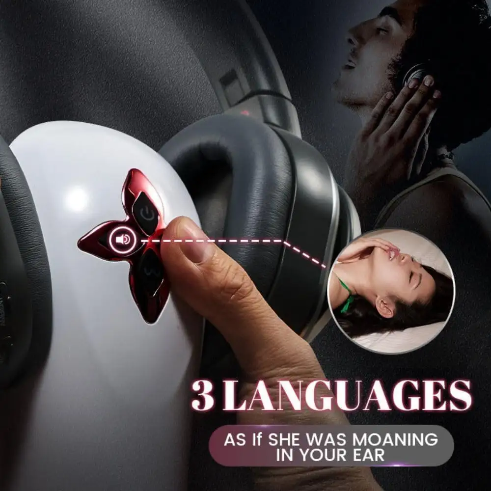 Automatic Two-in-One Heated Masturbator with Breast and Vagina Textures