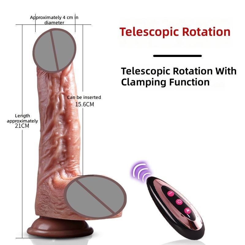 Heated Thrusting Vibrating Realistic Dildo for Women