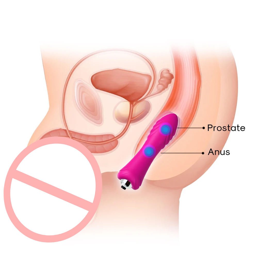 Flexible Silicone Bullet Vibrator for Nipple, Clitoral and Anal Stimulation