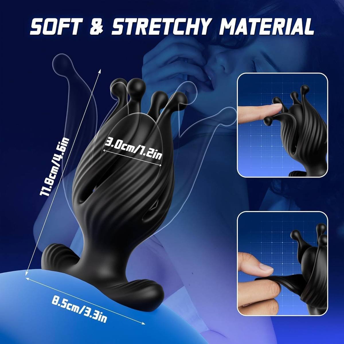 360-Degree Rotating App-Controlled Prostate Massager with Thrusting