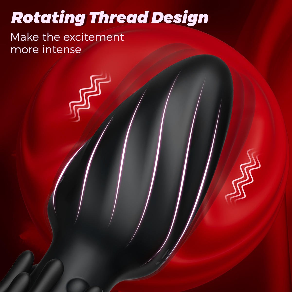 360 Rotating App-Controlled Anal Plug Massager with 10 Vibration Modes