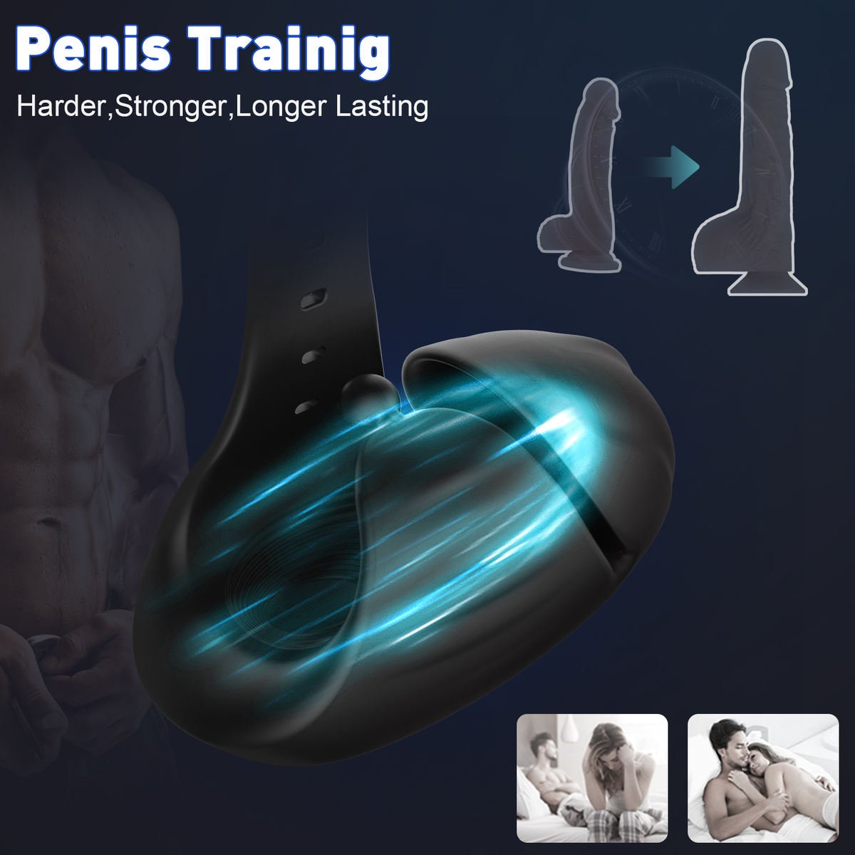 Vibrating Silicone Prostate Massager for Men