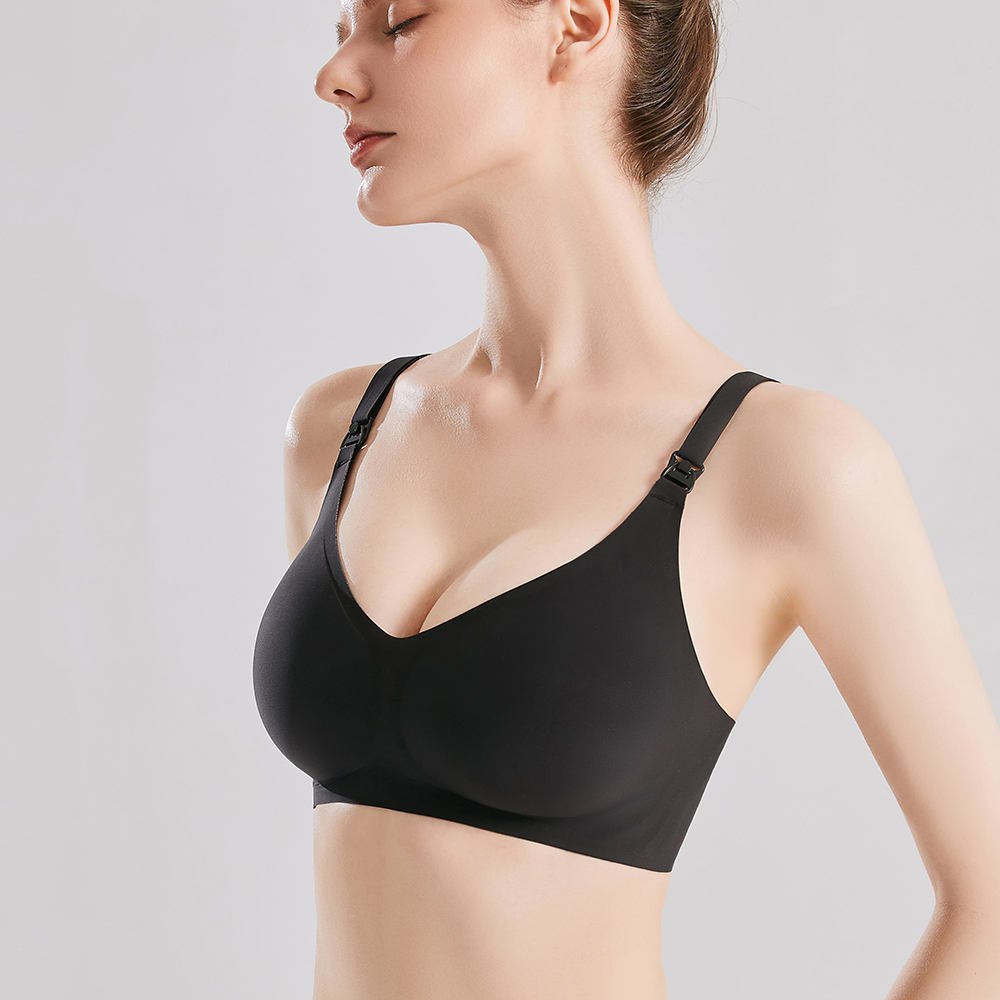 Adjustable Wire-Free Nursing Bra for Pregnancy & Breastfeeding Support - Image 6