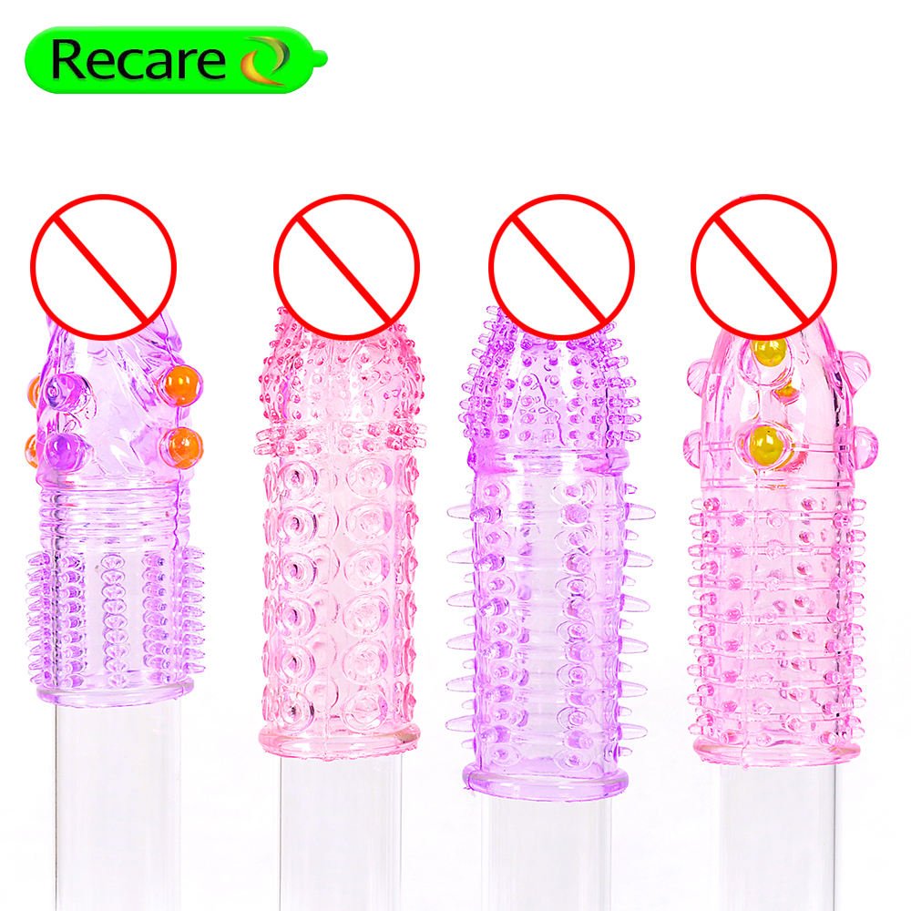 Textured Crystal Condom Sleeve - Beaded & Ridged Reusable Enhancer - Image 6