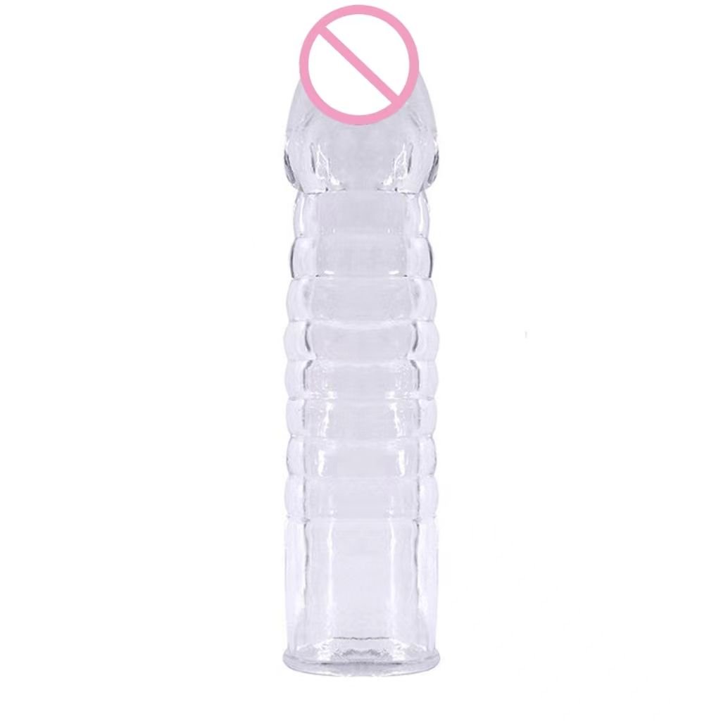 Washable Spike Dot Crystal Silicone Condom - Reusable Clear Sleeve for Men - Image 6