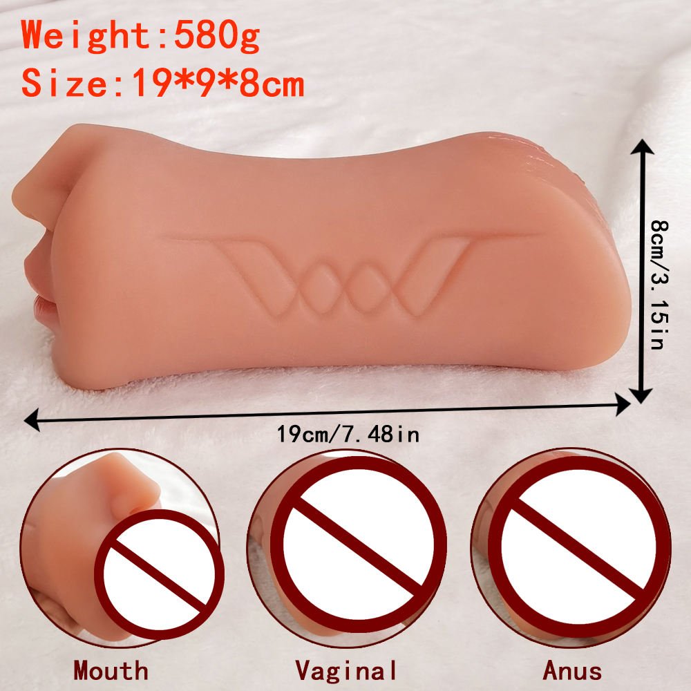 Double-Ended Dual-Channel Realistic Masturbator