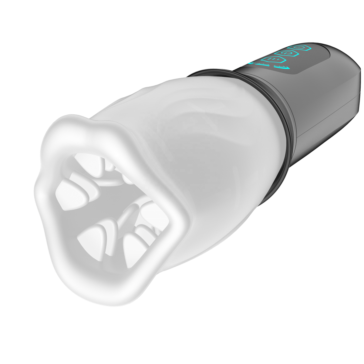 360-Degree Rotating Automatic Masturbator with Textured Oral Trainer