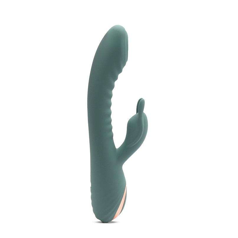 Wosilicone Rabbit Vibrator with Clitoral and Nipple Stimulation