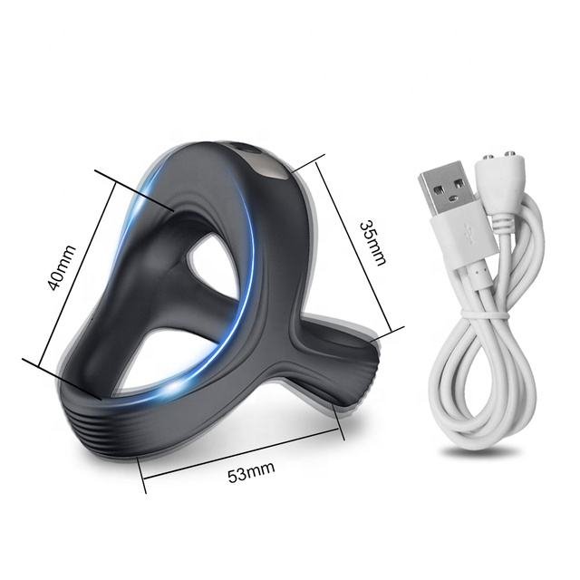 Vibrating Penis Cage Cock Ring with 10 Vibration Modes